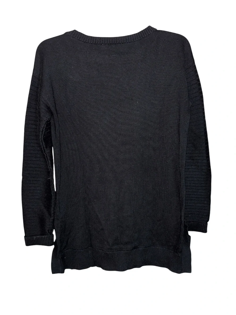 Michael Kors Crew Neck Textured Pullover with Logo Tag
